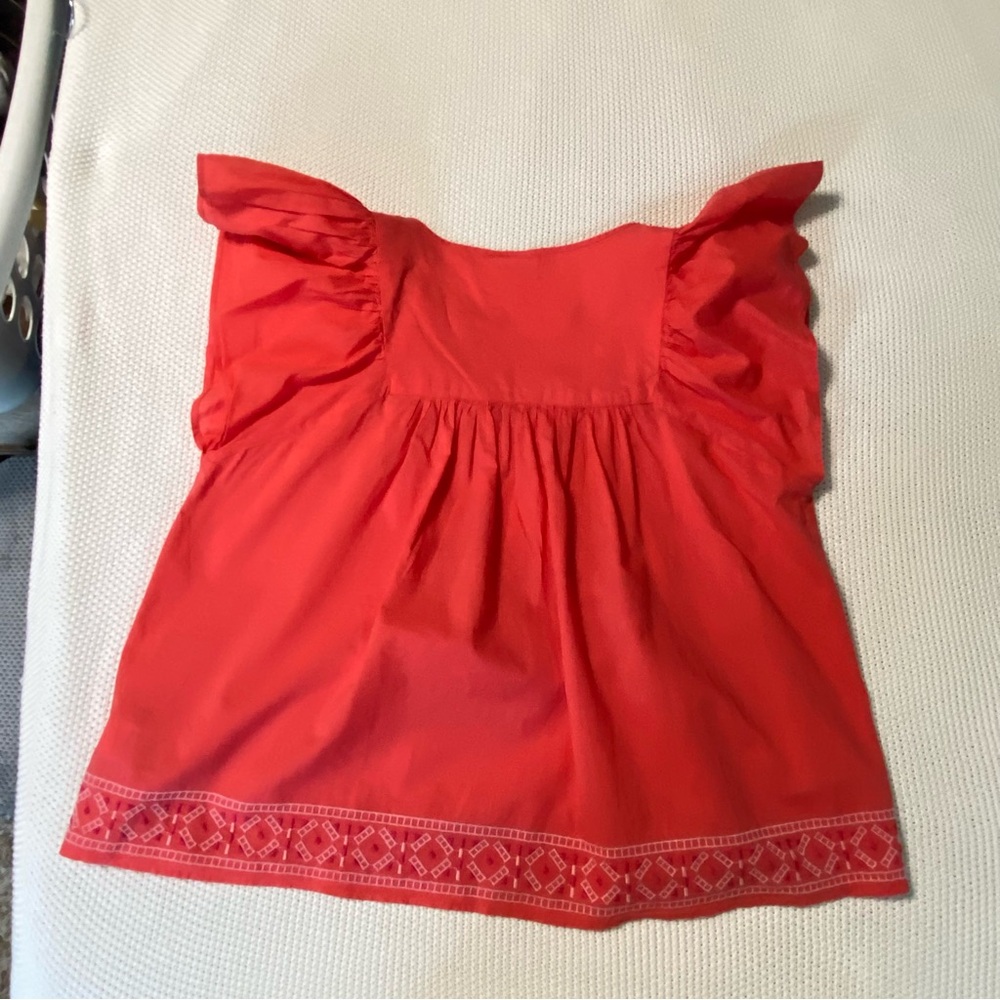 GAP Coral Cotton Embroidered Blouse - Picture 3 of 3